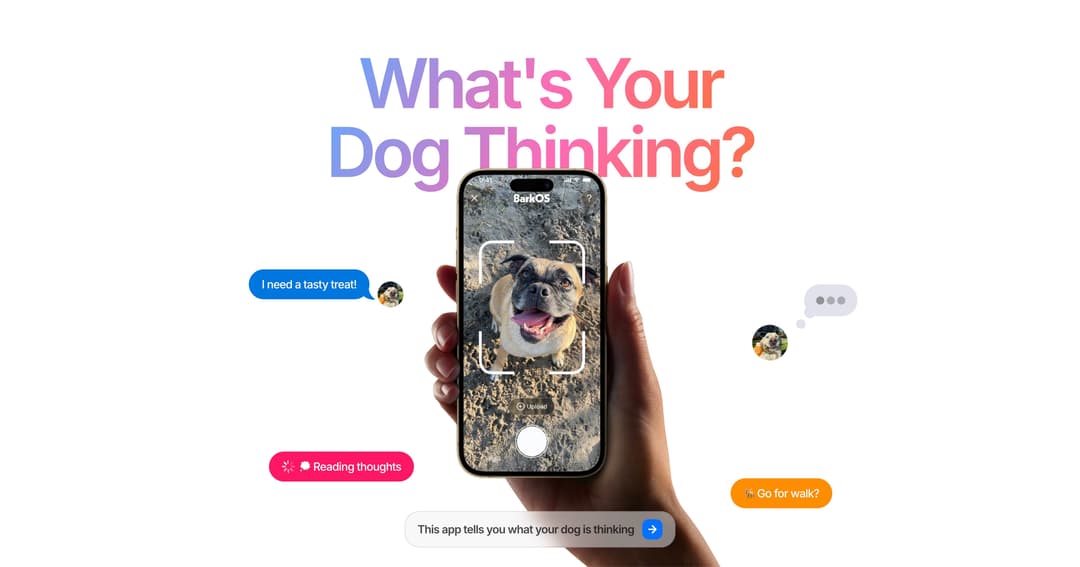 BarkOS website homepage built with Framer