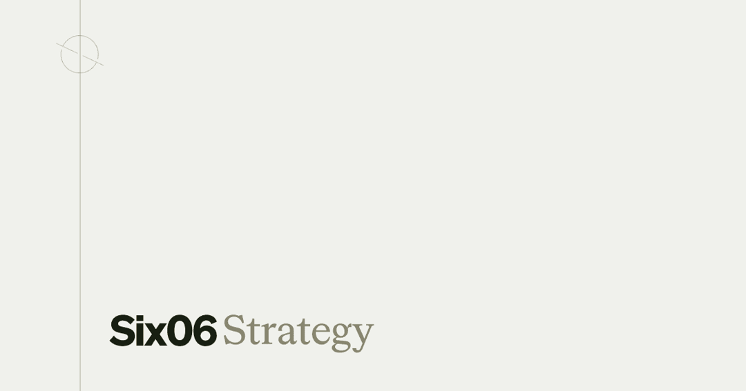 Six06 Strategy website homepage built with Framer