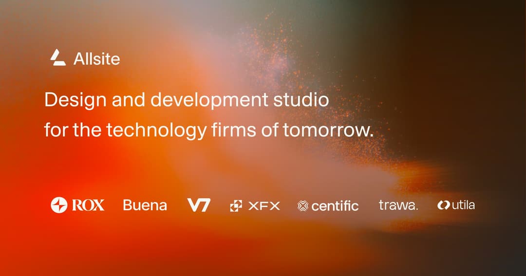 Allsite website homepage built with Framer