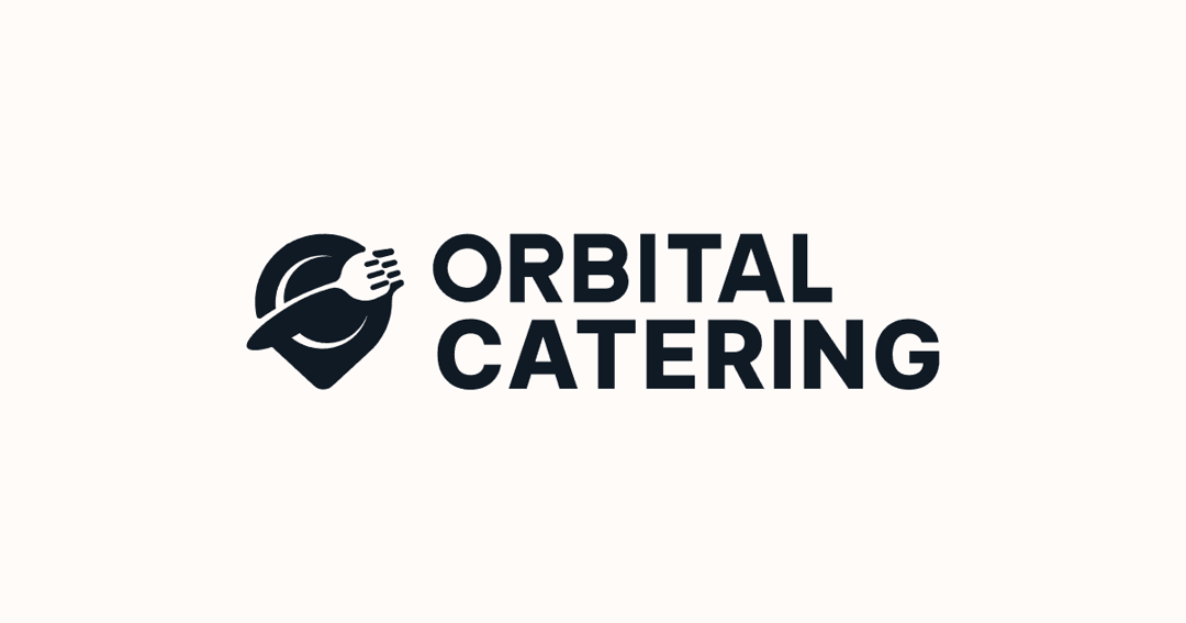 Orbital Catering website homepage built with Framer