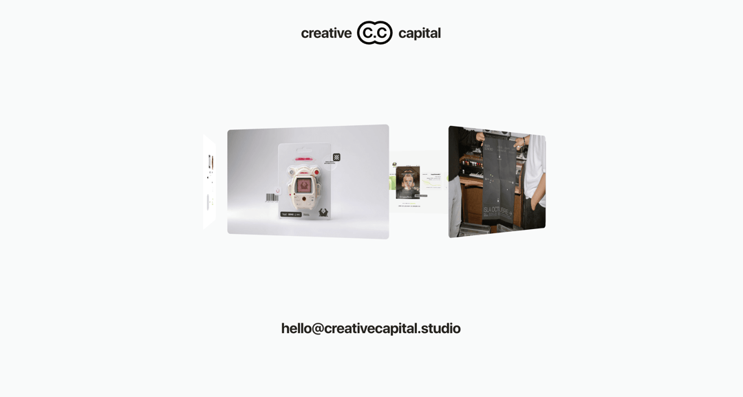 Creative Capital website homepage built with Framer