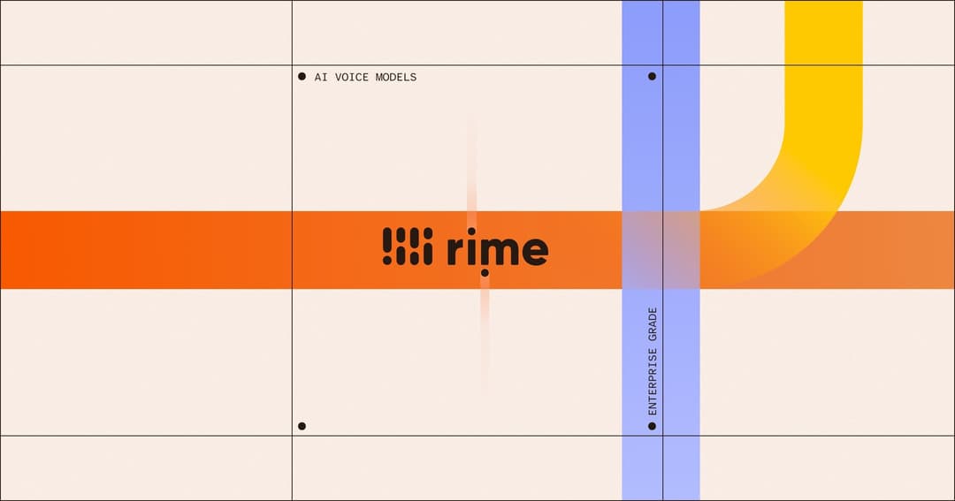 Rime AI website homepage built with Framer