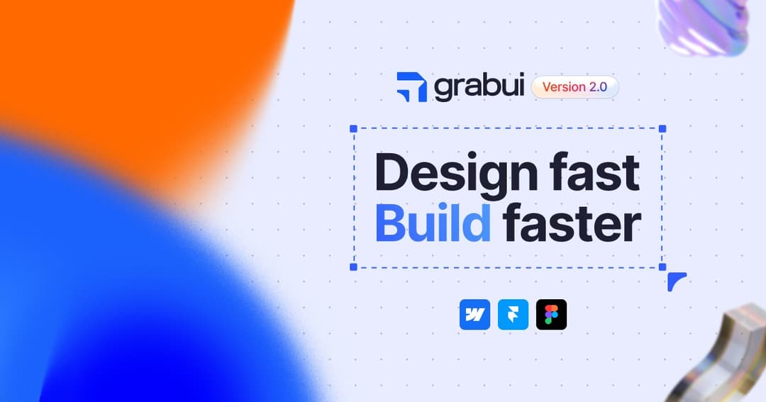 Grabui Template Store website homepage built with Framer
