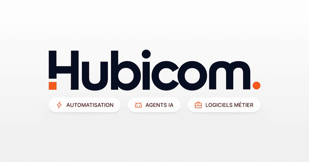 Hubicom website homepage built with Framer