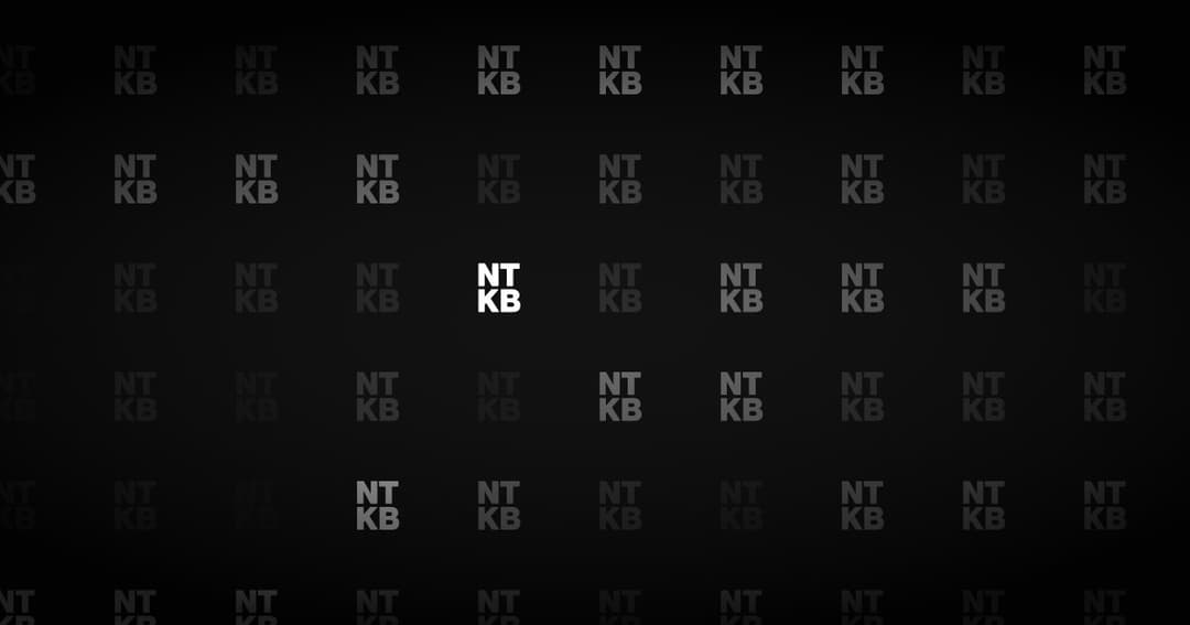 NTKB website homepage built with Framer