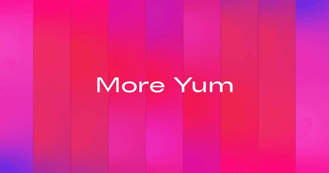 More Yum website homepage built with Framer
