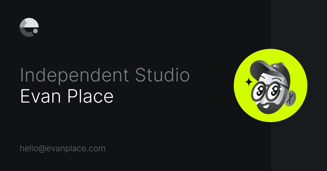 Evan Place website homepage built with Framer