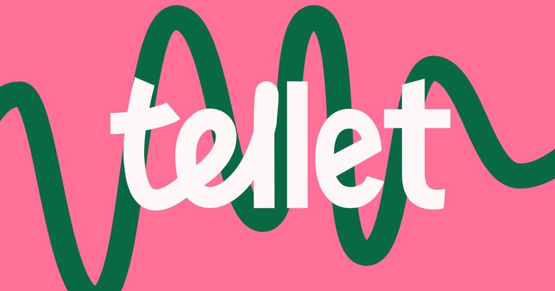 Tellet website homepage built with Framer