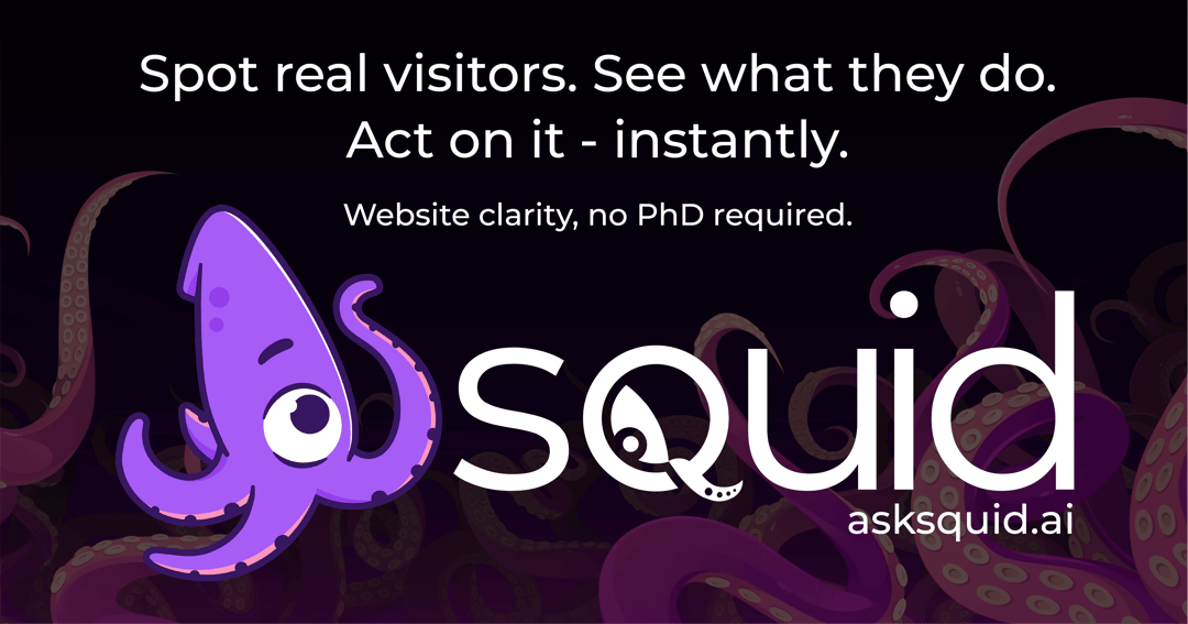 asksquid website homepage built with Framer