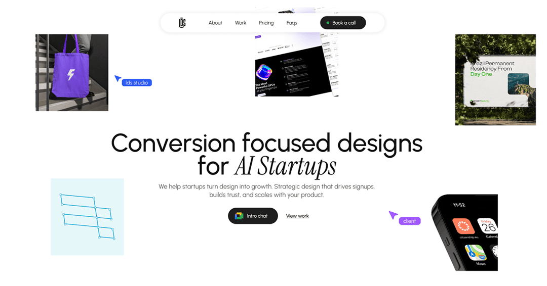 lds.studio website homepage built with Framer