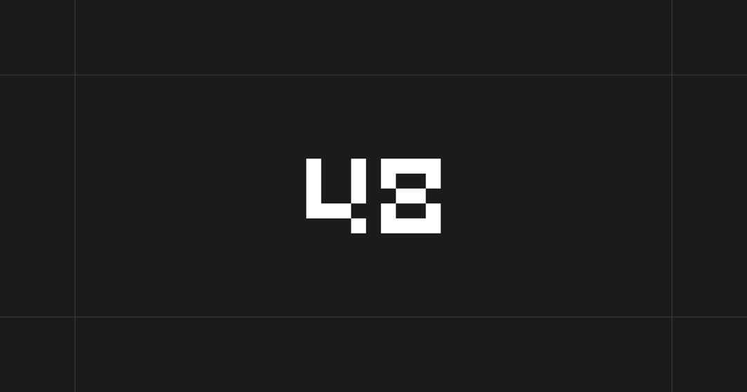 48 Gallery website homepage built with Framer