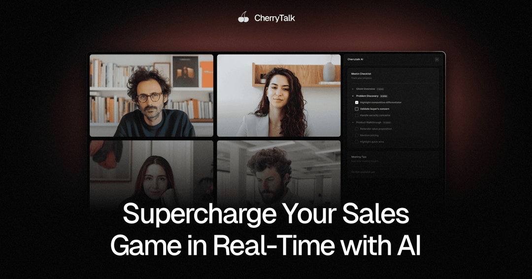 CherryTalk - AI for Sales Calls website homepage built with Framer