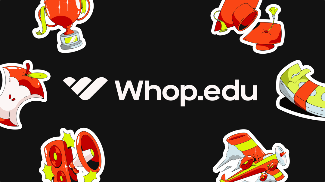 Whop™️ HigherEd website homepage built with Framer