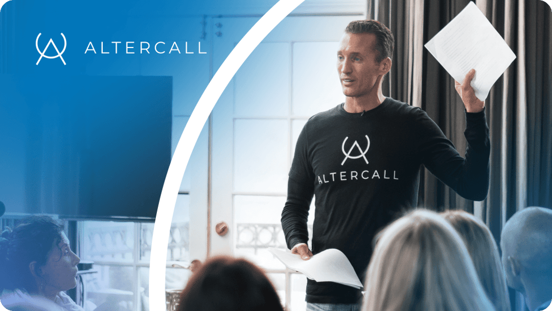 AlterCall website homepage built with Framer