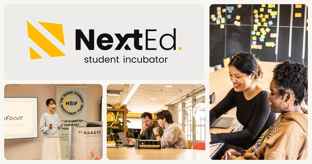 NextEd Incubator website homepage built with Framer