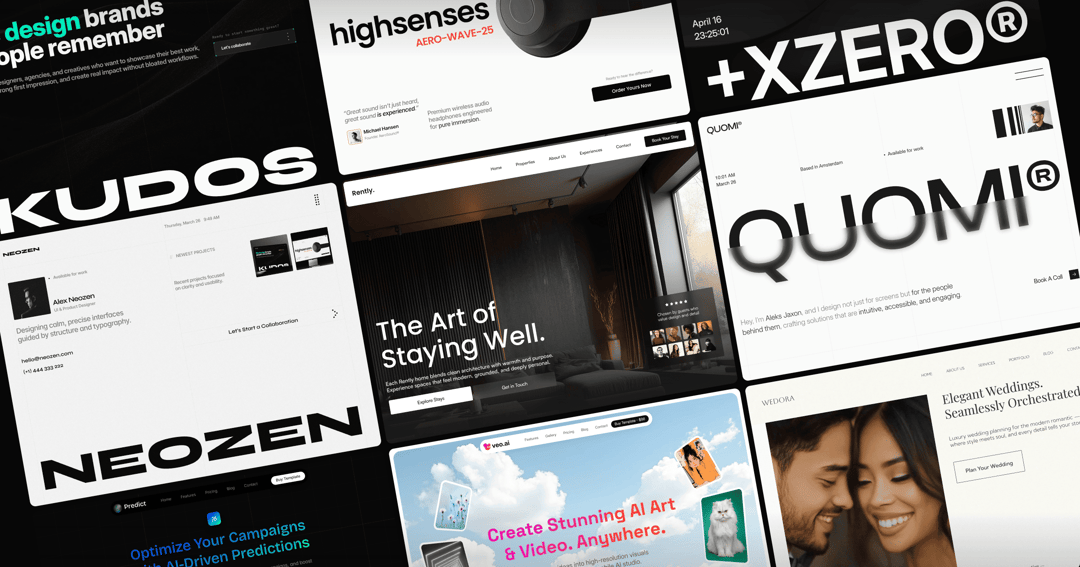 Uihub website homepage built with Framer