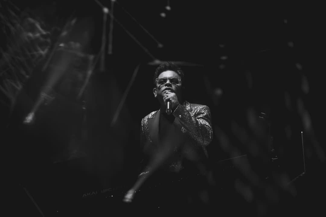 AR Rahman official website homepage built with Framer