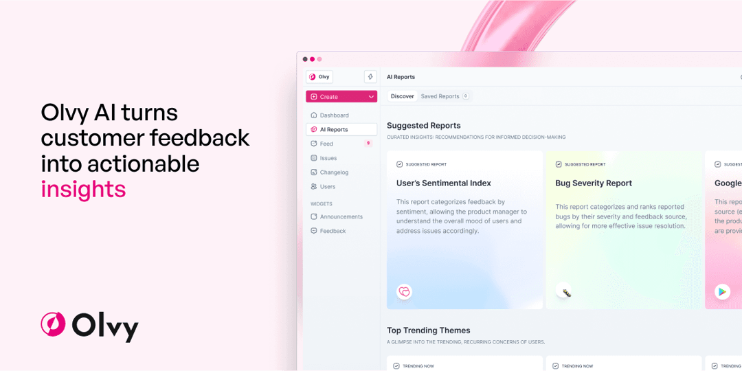 olvy website homepage built with Framer