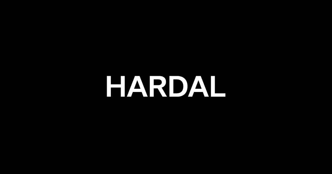 Hardal Studio website homepage built with Framer