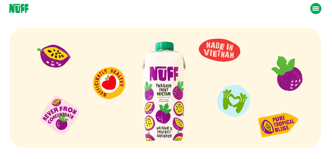 nuff 2025 website homepage built with Framer