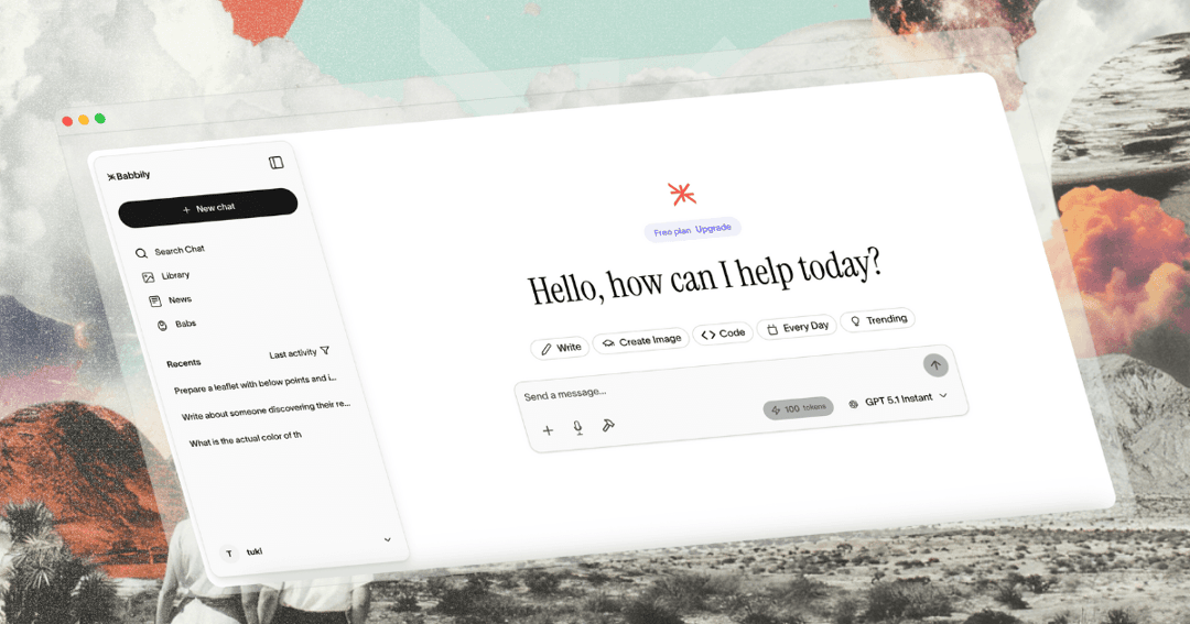 babbily website homepage built with Framer