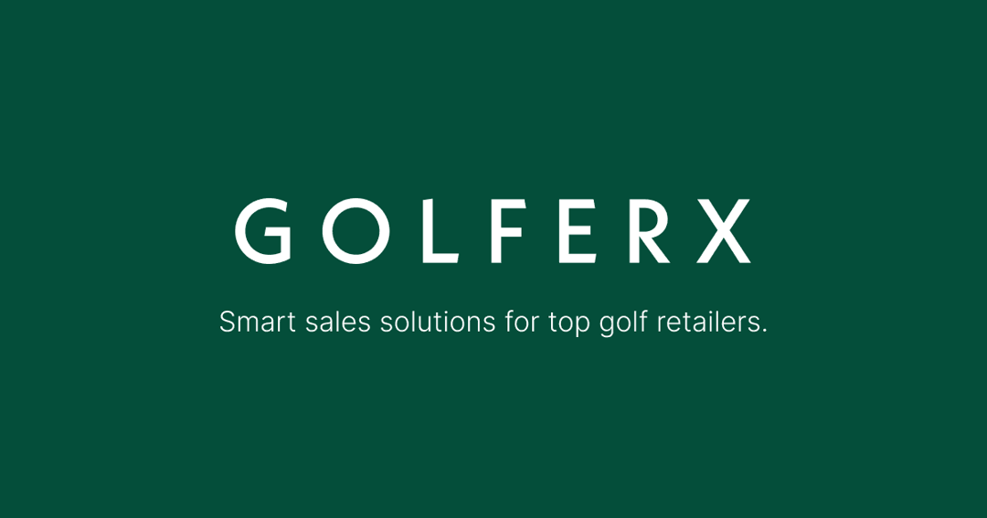 GolferX website homepage built with Framer