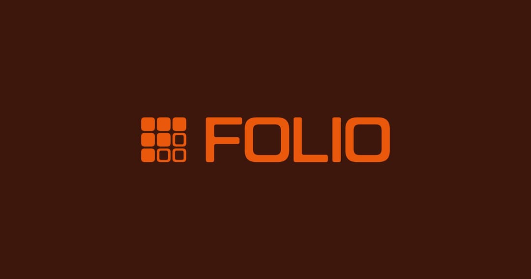 folio website homepage built with Framer