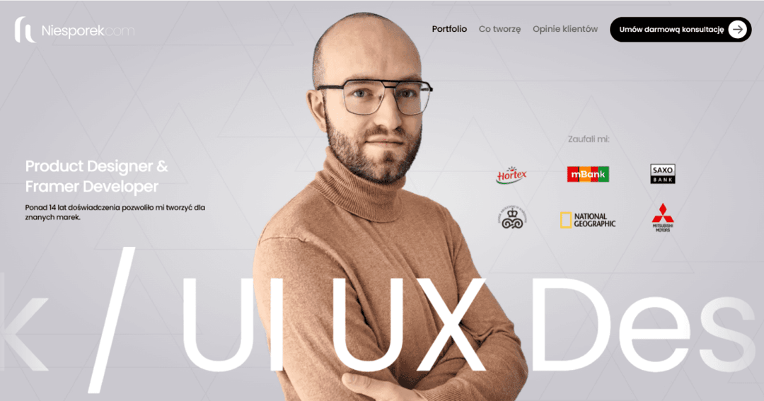 Case study Zamek Królewski website homepage built with Framer