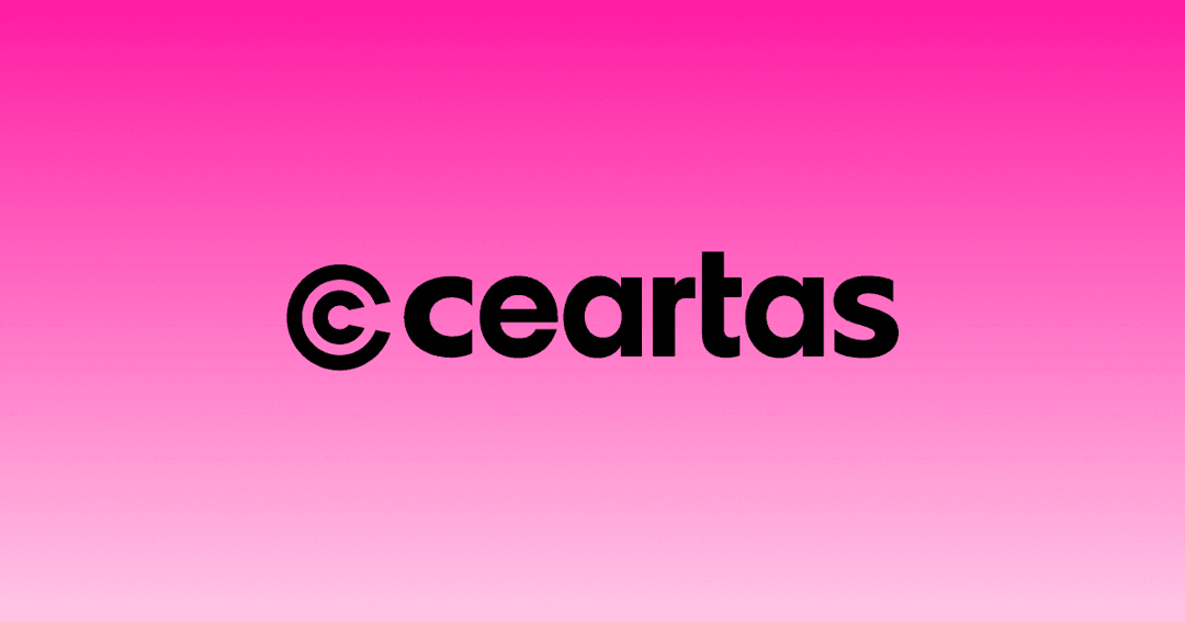 ceartas website homepage built with Framer