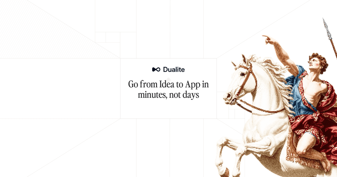 Dualite - AI Vibe Coding Tool website homepage built with Framer