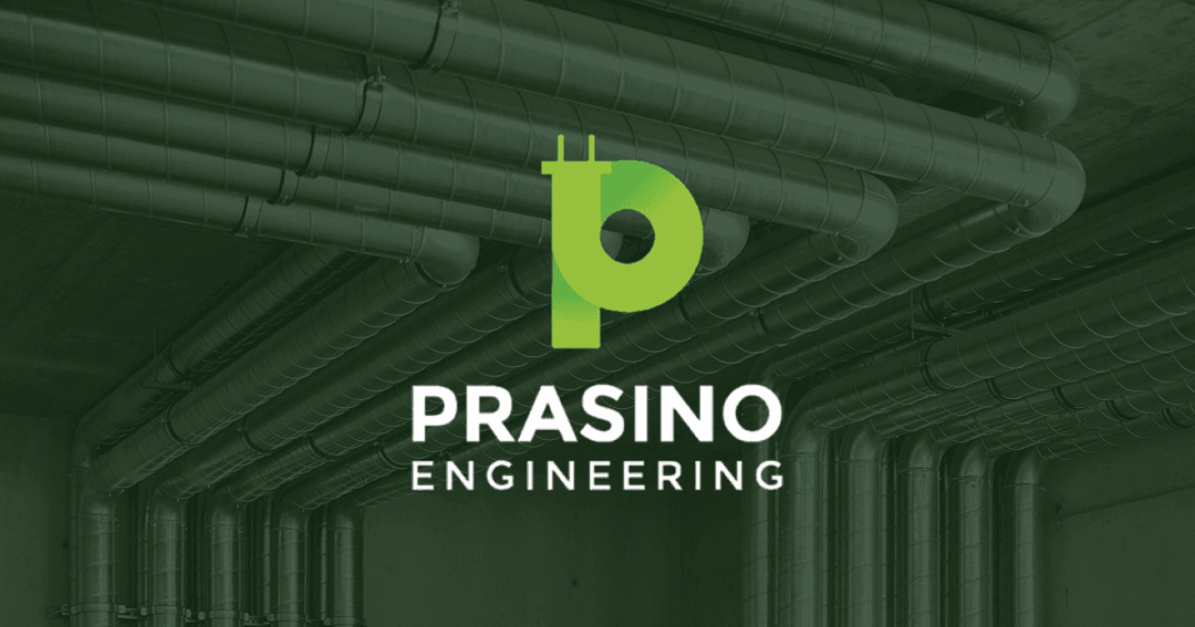 Prasino Engineering website homepage built with Framer
