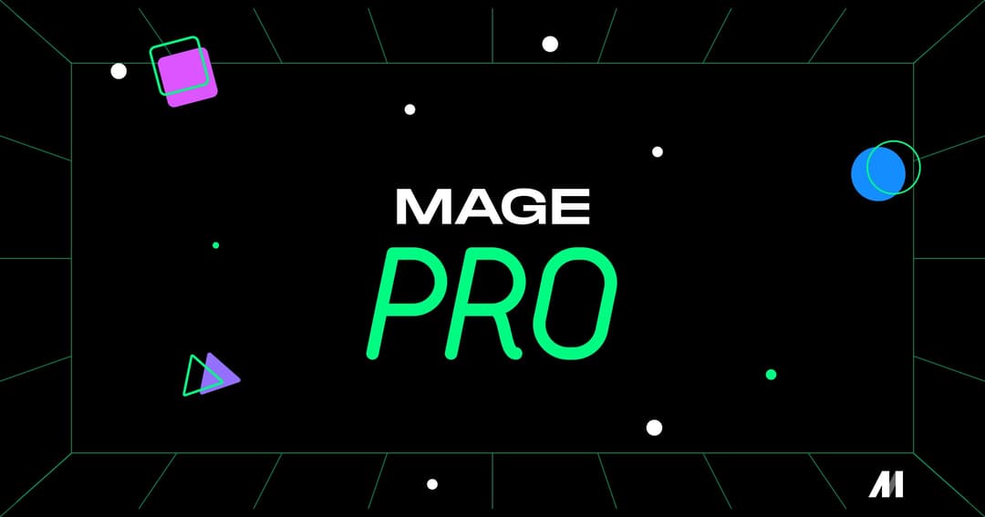 Mage website homepage built with Framer