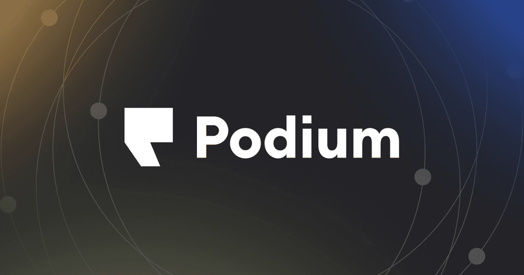 podium website homepage built with Framer