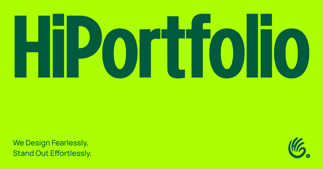 HiPortfolio website homepage built with Framer