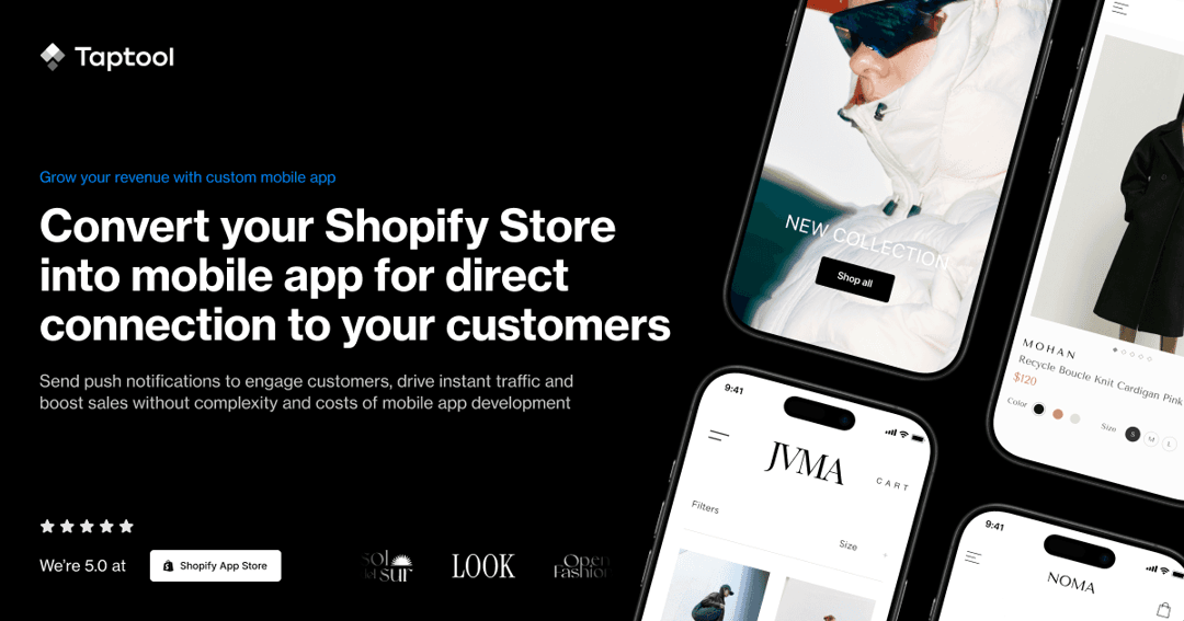 Taptool website homepage built with Framer