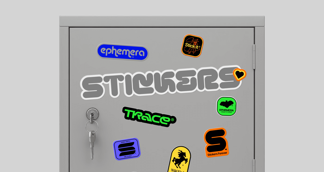 Stickers Gallery website homepage built with Framer