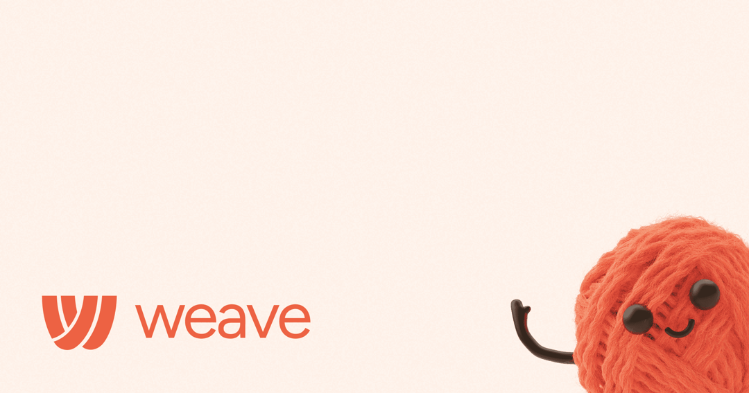 weave website homepage built with Framer