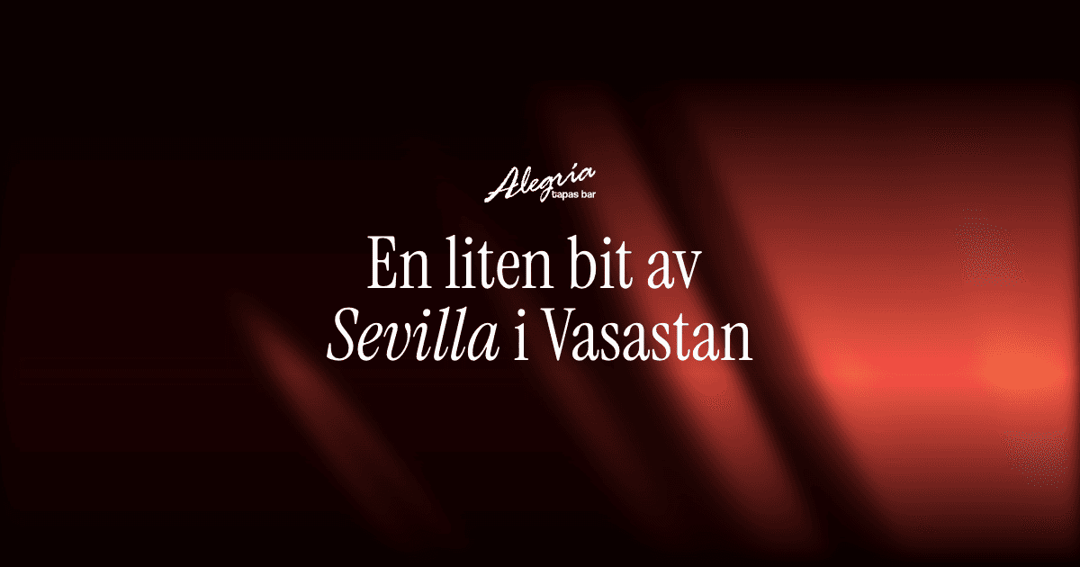 Alegria Tapas website homepage built with Framer