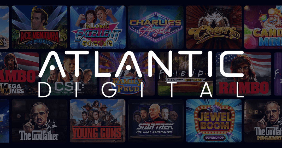 Atlantic Digital — Casino Games website homepage built with Framer