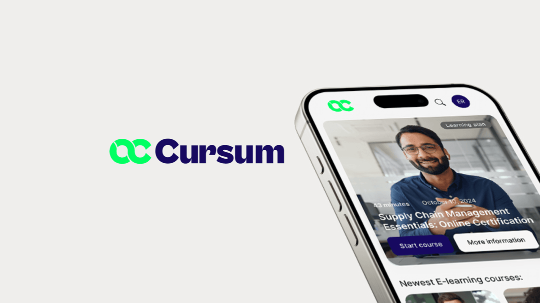 Cursum website homepage built with Framer