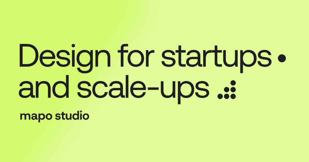 Mapo Studio website homepage built with Framer