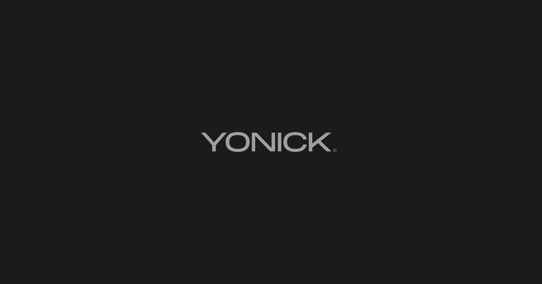Yonick Studio website homepage built with Framer