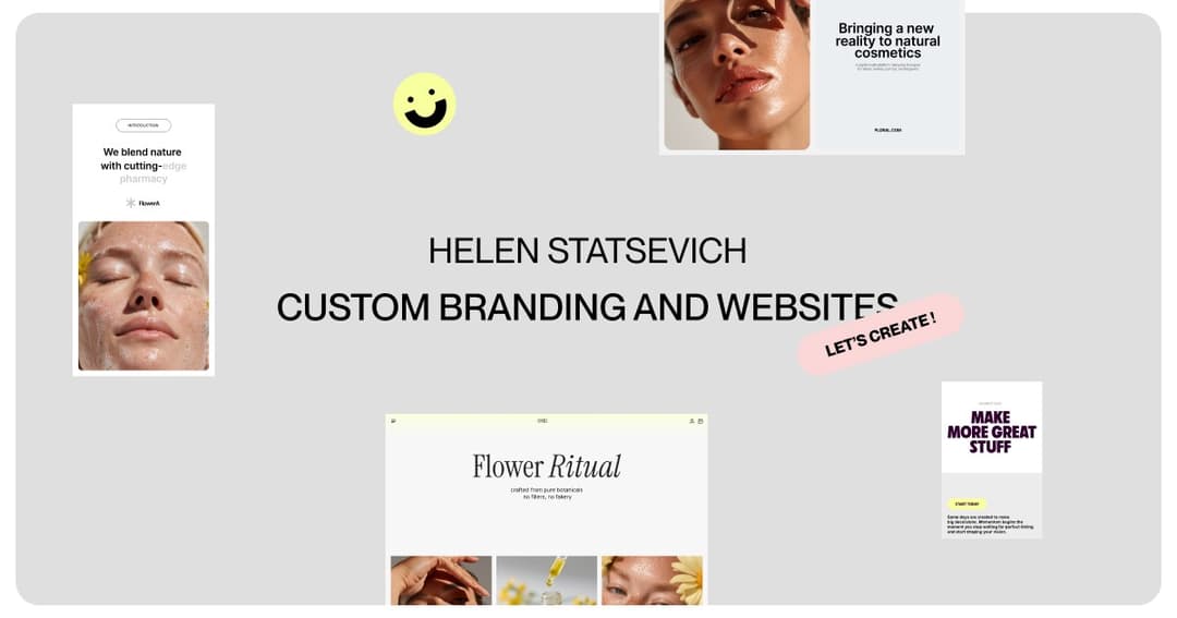 Freelancer portfolio website homepage built with Framer