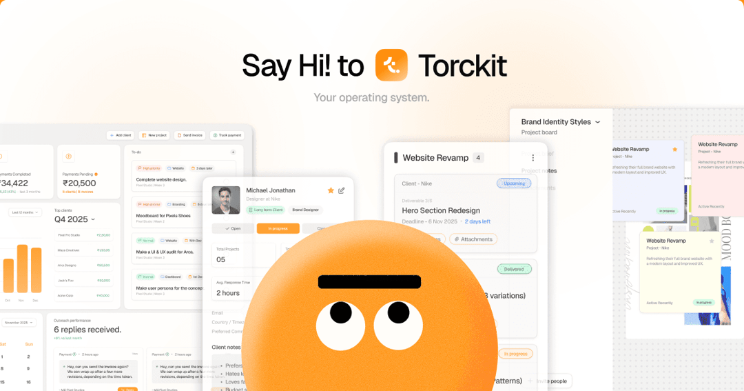 Torckit (Saas) website homepage built with Framer