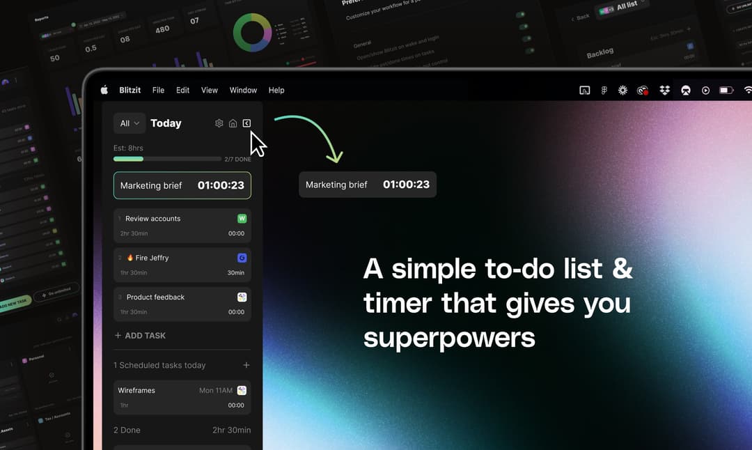 blitzit website homepage built with Framer