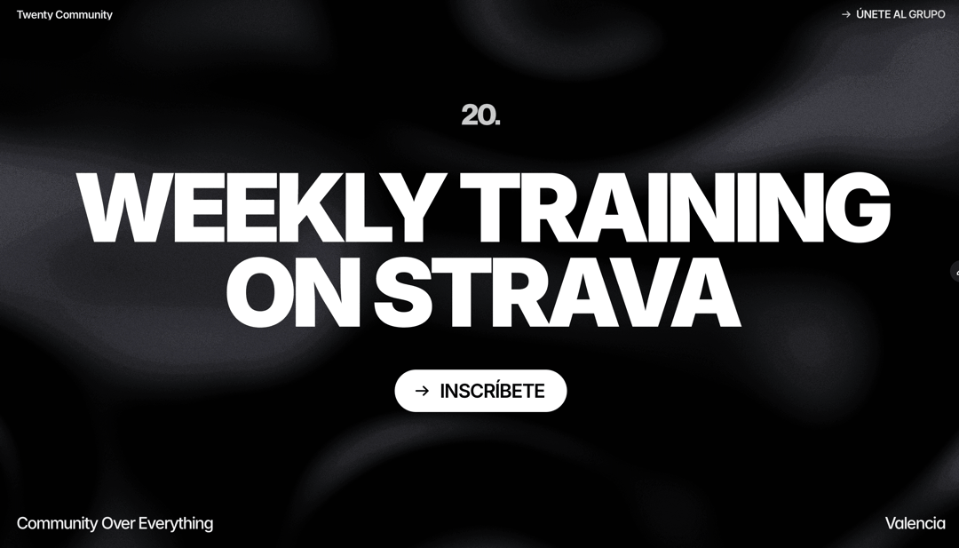 Twenty Shakeout website homepage built with Framer