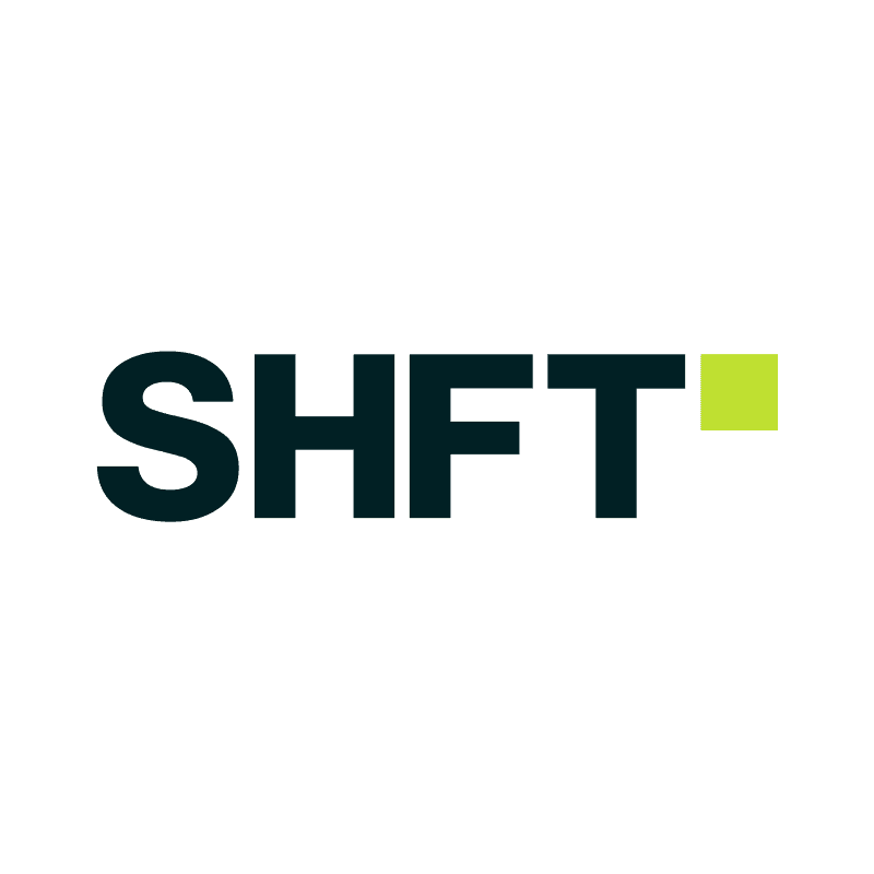 SHFT website homepage built with Framer