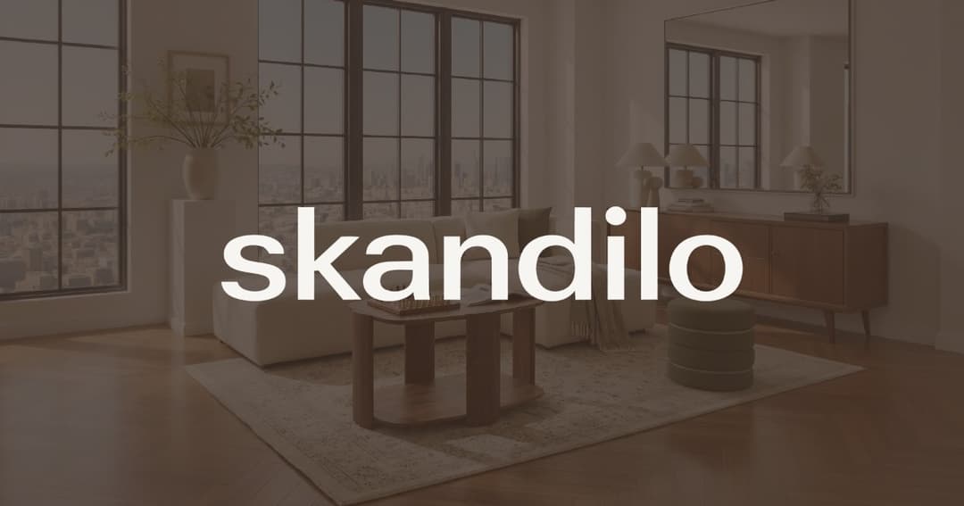 Skandilo® – Custom E-commerce website homepage built with Framer