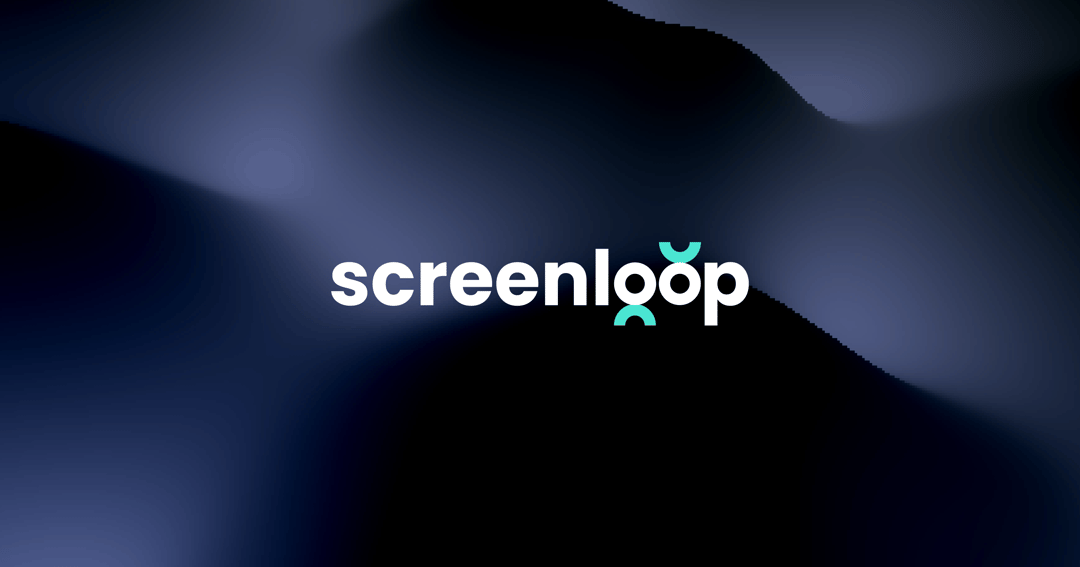 Screenloop Landing Page website homepage built with Framer
