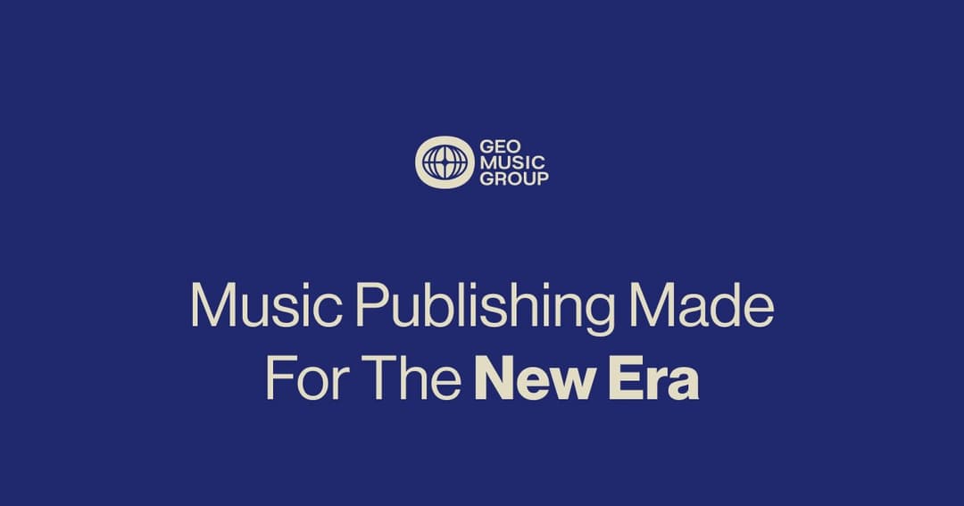 Geo Music Group website homepage built with Framer